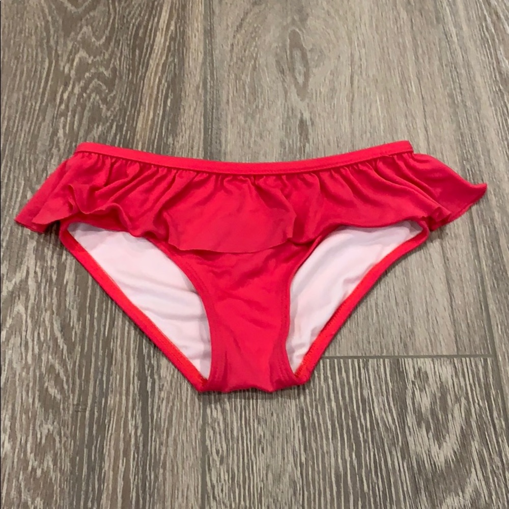 Tea Collection Solid Ruffled Bikini Bottom